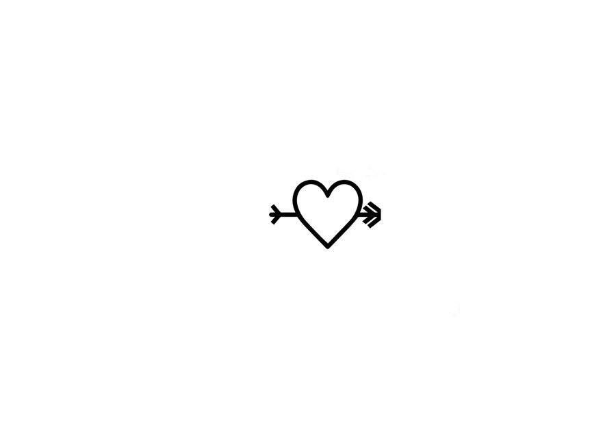 Heart with Arrow Throw Pillow | Minimalist Line Love Decorative Pillow | Valentine Couples Gift