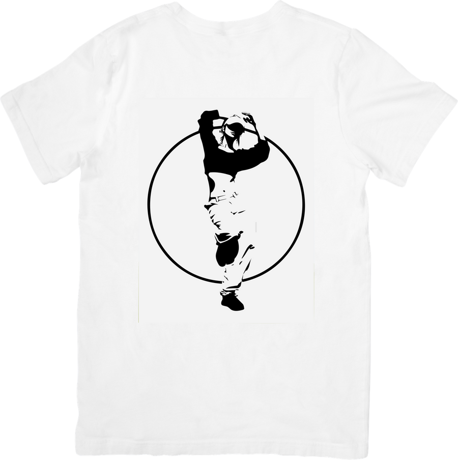 Golf Swing Silhouette T-Shirt | Golfer in Circle Graphic Tee | Golf Lover Gift
