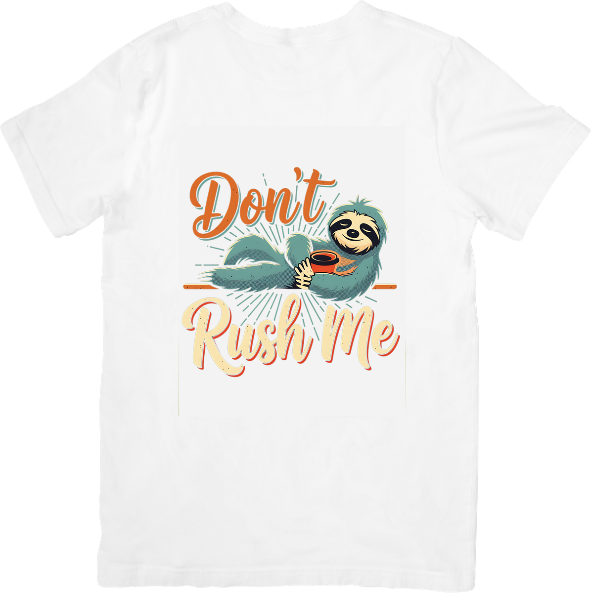 Don't Rush Me Sloth T-Shirt | Funny Lazy Sloth Graphic Tee | Relaxation Lover Gift