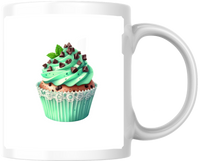 Thumbnail for Mint Chocolate Chip Cupcake Mug | Sweet Dessert Coffee Mug | Baker Foodie Gift