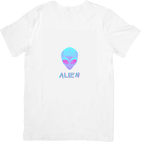 Thumbnail for Alien Face T-Shirt | Y2K Minimalist Space Alien Graphic Tee