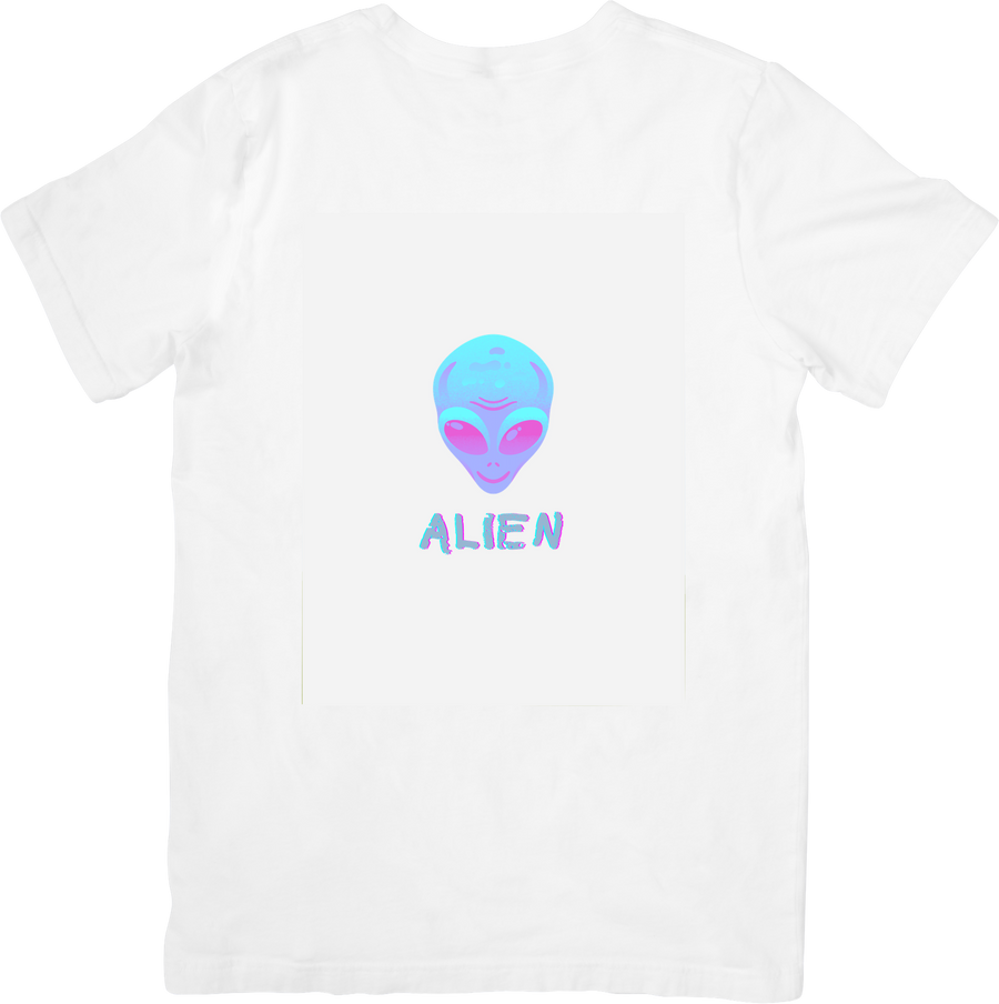 Alien Face T-Shirt | Y2K Minimalist Space Alien Graphic Tee