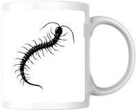 Thumbnail for Black Centipede Mug | Creepy Crawly Bug Coffee Mug | Insect Lover Gift
