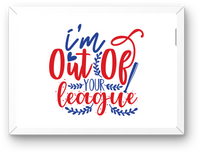 Thumbnail for I'm Out Of Your League Wall Art | Baseball Quote Typography Print | Sports Fan Gift