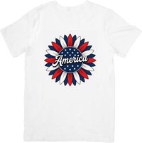 Thumbnail for America Sunflower T-Shirt | Patriotic Floral Fourth Of July Graphic Tee | USA Gift