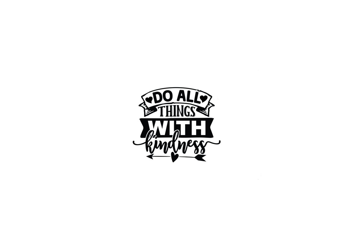 Do All Things With Kindness Throw Pillow | Inspirational Quote Decorative Pillow | Cozy Home Gift