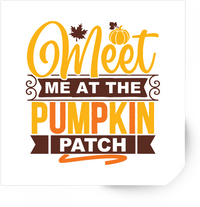 Thumbnail for Meet Me At The Pumpkin Patch Sticker | Fall Typography Vinyl Decal | Autumn Lover Gift