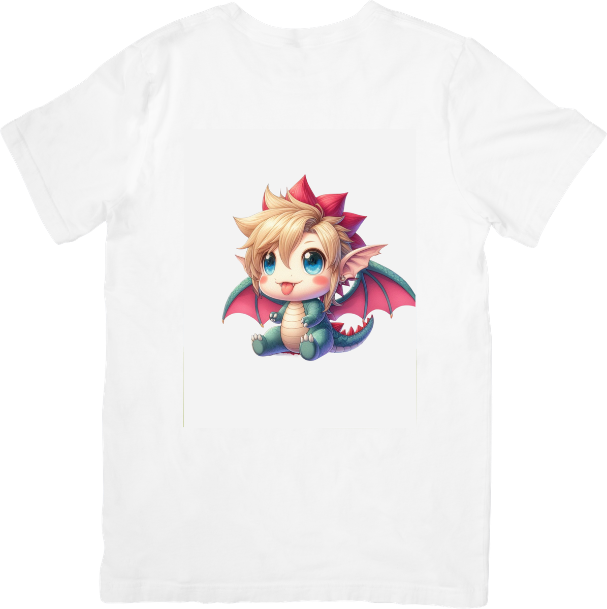 Cute Baby Dragon T-Shirt | Chibi Fantasy Creature Graphic Tee | Kids Fantasy Gift