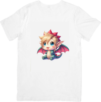 Thumbnail for Cute Baby Dragon T-Shirt | Chibi Fantasy Creature Graphic Tee | Kids Fantasy Gift