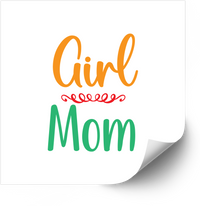 Thumbnail for Girl Mom Sticker | Cute Colorful Proud Girl Mom Vinyl Decal