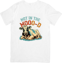 Thumbnail for Not In The Mood Cow T-Shirt | Funny Retro Farm Animal Graphic Tee | Farmer Gift