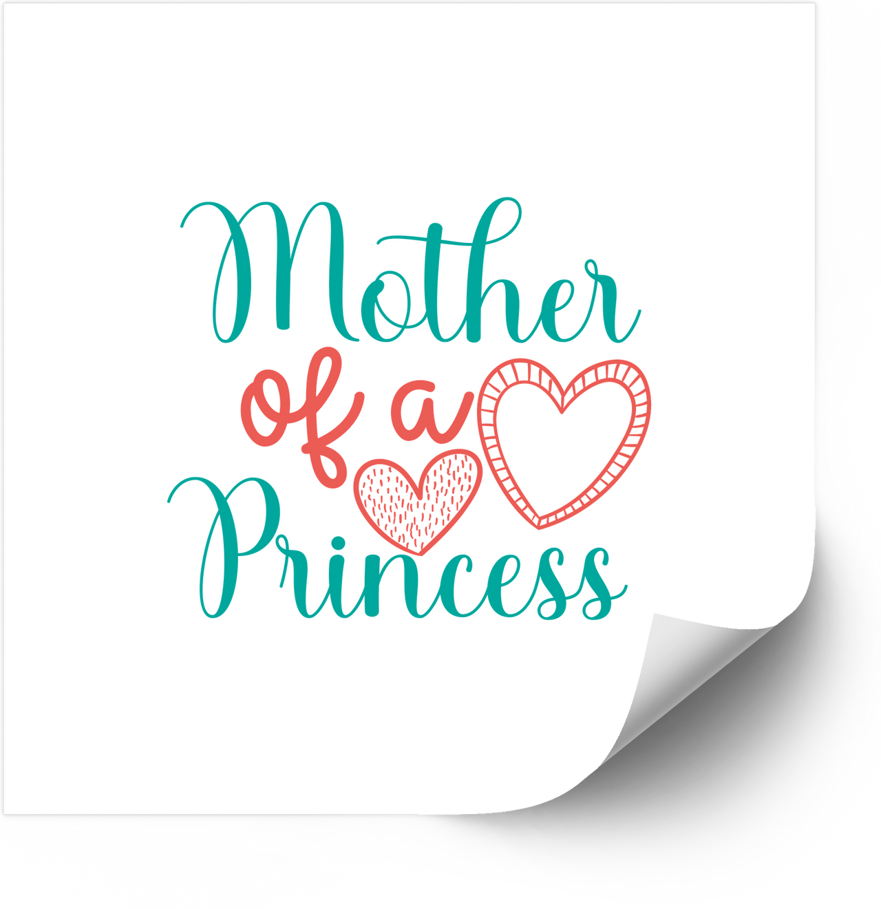 Mother Of A Princess Sticker | Cute Floral Mom Love Vinyl Decal