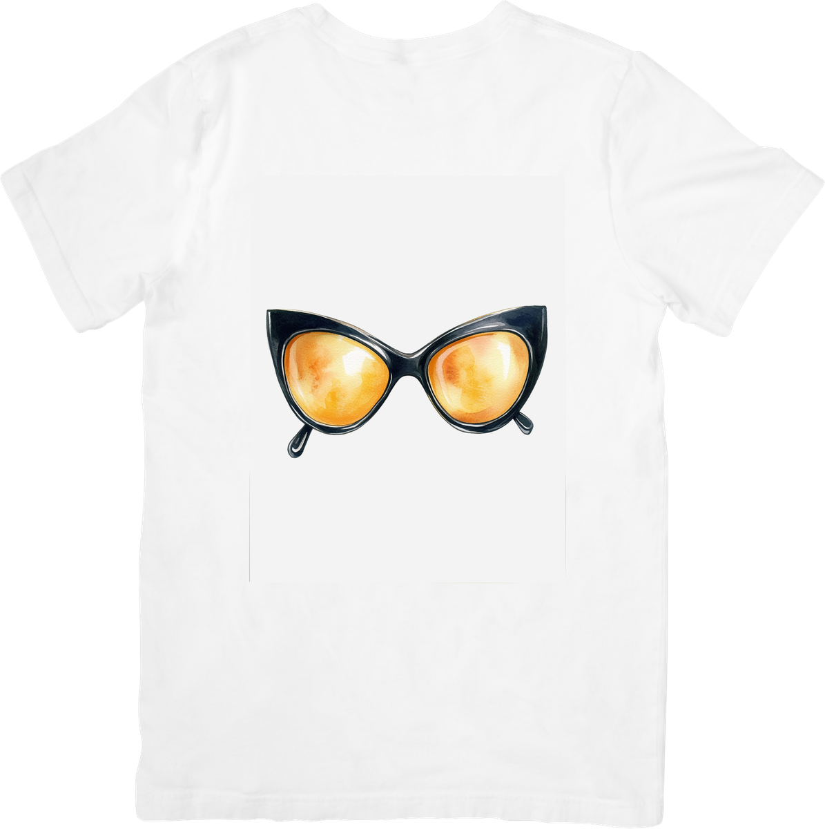 Cat Eye Sunglasses T-Shirt | Retro Glam Eyewear Graphic Tee | Vintage Fashion Gift