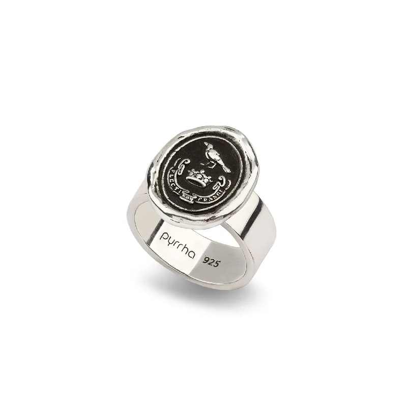 Tennis - Style Women's Rings with a Row of Round Diamonds in PlatinumUnbreakable Talisman Ring Tennis - Style Women's Rings with a Row of Round Diamonds in PlatinumUnbreakable Talisman Ring