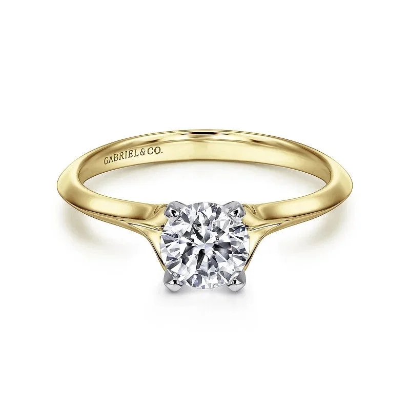 Men's Diamond Engagement Rings with Platinum Band and Halo Setting for a Luxury ProposalEllis - 14K White-Yellow Gold Round Diamond Engagement Ring (Setting Only) Men's Diamond Engagement Rings with Platinum Band and Halo Setting for a Luxury ProposalEllis - 14K White-Yellow Gold Round Diamond Engagement Ring (Setting Only)