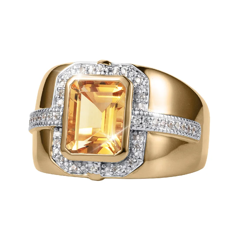 Vintage - Inspired Filigree - Design Women's Rings in Sterling SilverCitrine Fortress Men's Ring Vintage - Inspired Filigree - Design Women's Rings in Sterling SilverCitrine Fortress Men's Ring