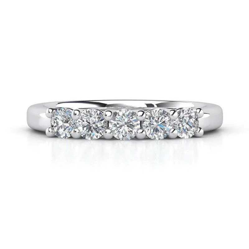 Anniversary rings with a pave diamond setting for extra sparkleMacy glamorous Wedding Ring / Anniversary Ring 0.50ct Anniversary rings with a pave diamond setting for extra sparkleMacy glamorous Wedding Ring / Anniversary Ring 0.50ct