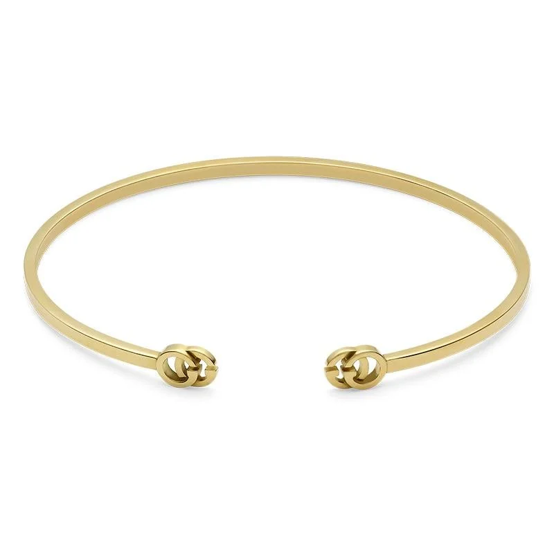 Gucci GG Running 18ct Yellow Gold Cuff Bracelet