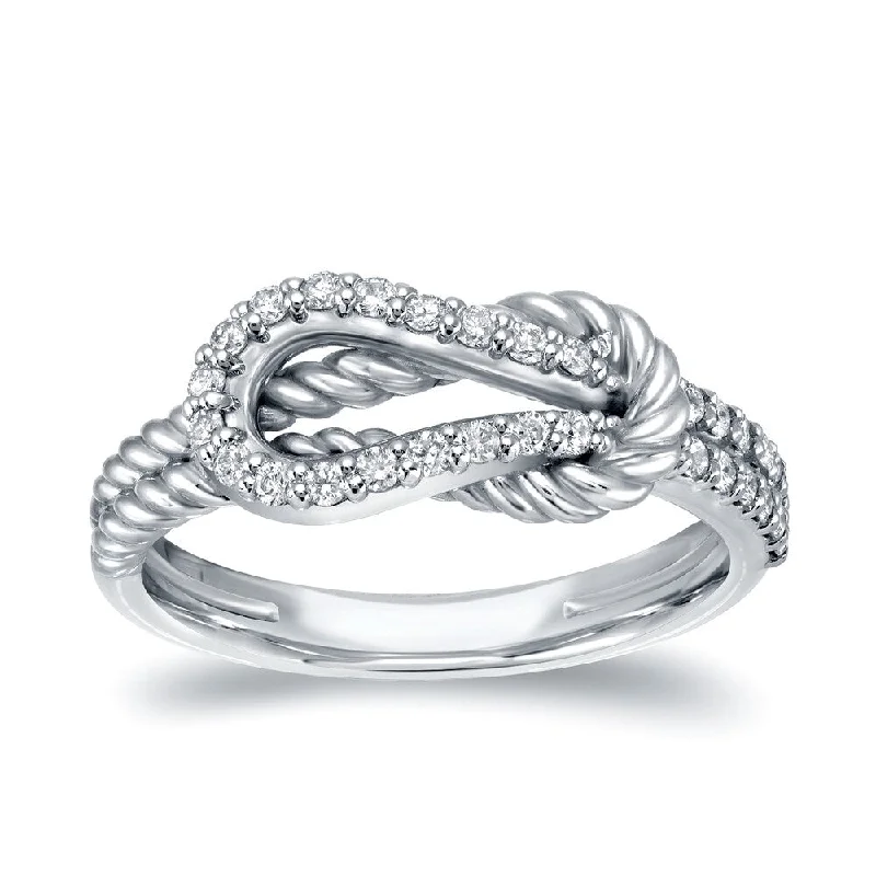Princess - Cut Women's Diamond Rings in White Gold with a High - Clarity Diamond for a Modern LookAuriya 14k Gold 1/3ct TDW Round-Cut Diamond Rope Style Ring Princess - Cut Women's Diamond Rings in White Gold with a High - Clarity Diamond for a Modern LookAuriya 14k Gold 1/3ct TDW Round-Cut Diamond Rope Style Ring