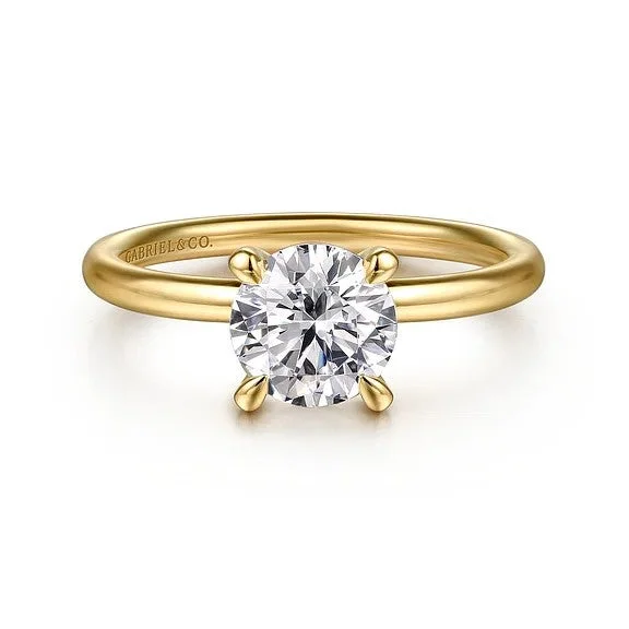 Men's Tourmaline Engagement Rings in 18K Two - Tone Gold with a Floral - Inspired SettingTiana - 14K Yellow Gold Round Solitaire Diamond Engagement Ring (Setting Only) Men's Tourmaline Engagement Rings in 18K Two - Tone Gold with a Floral - Inspired SettingTiana - 14K Yellow Gold Round Solitaire Diamond Engagement Ring (Setting Only)