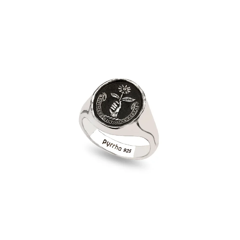Women's Rings with Hidden Compartments for Secret KeepsakesTiny Victories Signet Ring Women's Rings with Hidden Compartments for Secret KeepsakesTiny Victories Signet Ring