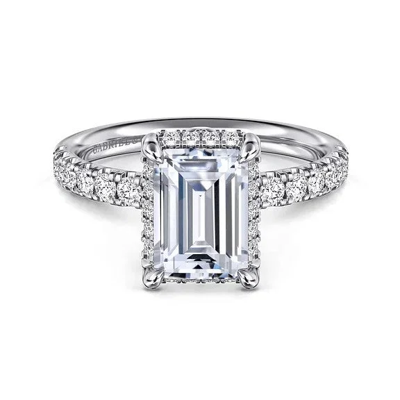 Men's Aquamarine Engagement Rings in 9K Gold with a Bezel - Set StoneTalisa - 14K White Gold Emerald Cut Hidden Halo Diamond Engagement Ring (Setting Only) Men's Aquamarine Engagement Rings in 9K Gold with a Bezel - Set StoneTalisa - 14K White Gold Emerald Cut Hidden Halo Diamond Engagement Ring (Setting Only)