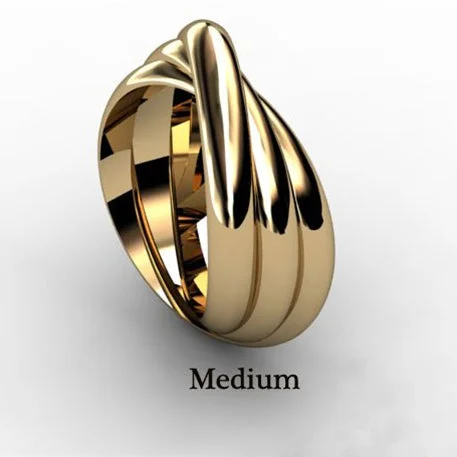 Puzzle rings made from recycled metals for eco - friendly choices14K Solid Yellow Gold Rolling Ring - 3B3Y Puzzle rings made from recycled metals for eco - friendly choices14K Solid Yellow Gold Rolling Ring - 3B3Y