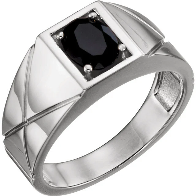 Men's spinning rings for fidget - friendly useSterling Silver Onyx Oval Men's Ring Men's spinning rings for fidget - friendly useSterling Silver Onyx Oval Men's Ring