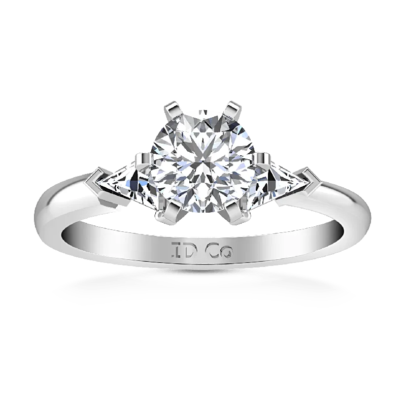 Minimalist Women's Rings with a Single Pearl in 14K Gold - Plated BandsRound Diamond Three Stone Engagement Ring Miranda Trilliant 14K White Gold Minimalist Women's Rings with a Single Pearl in 14K Gold - Plated BandsRound Diamond Three Stone Engagement Ring Miranda Trilliant 14K White Gold