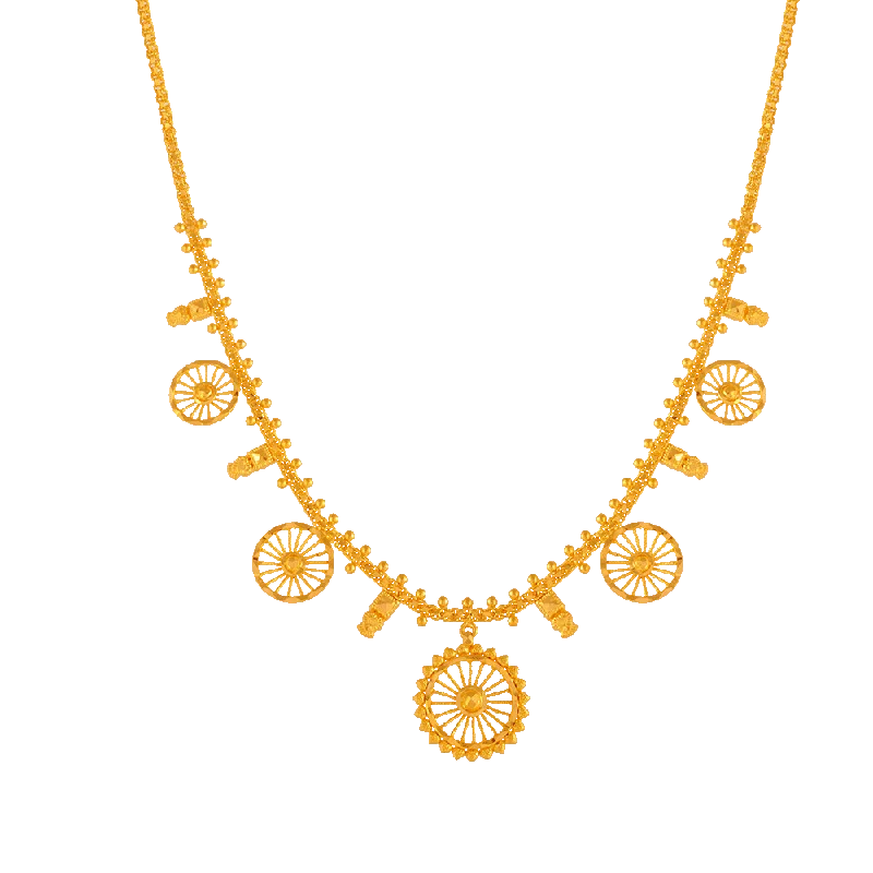 Pear - Shaped Women's Diamond Rings in Yellow Gold with a Single - Diamond Pendant LookP.c. Chandra Jewellers 22KT Yellow Gold Necklace For Women Pear - Shaped Women's Diamond Rings in Yellow Gold with a Single - Diamond Pendant LookP.c. Chandra Jewellers 22KT Yellow Gold Necklace For Women