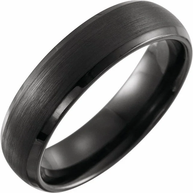 Men's Viking - inspired rings with ancient symbolsBlack PVD Tungsten 6 mm Beveled-Edge Band Men's Viking - inspired rings with ancient symbolsBlack PVD Tungsten 6 mm Beveled-Edge Band