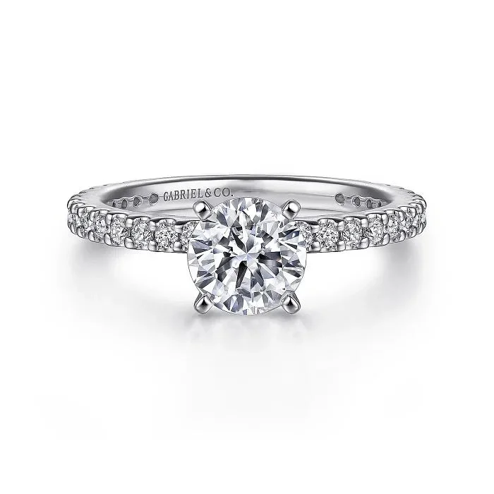 Men's Topaz Engagement Rings in 10K Gold with a Channel - Set Diamond BandLogan - 14K White Gold Round Diamond Engagement Ring Men's Topaz Engagement Rings in 10K Gold with a Channel - Set Diamond BandLogan - 14K White Gold Round Diamond Engagement Ring
