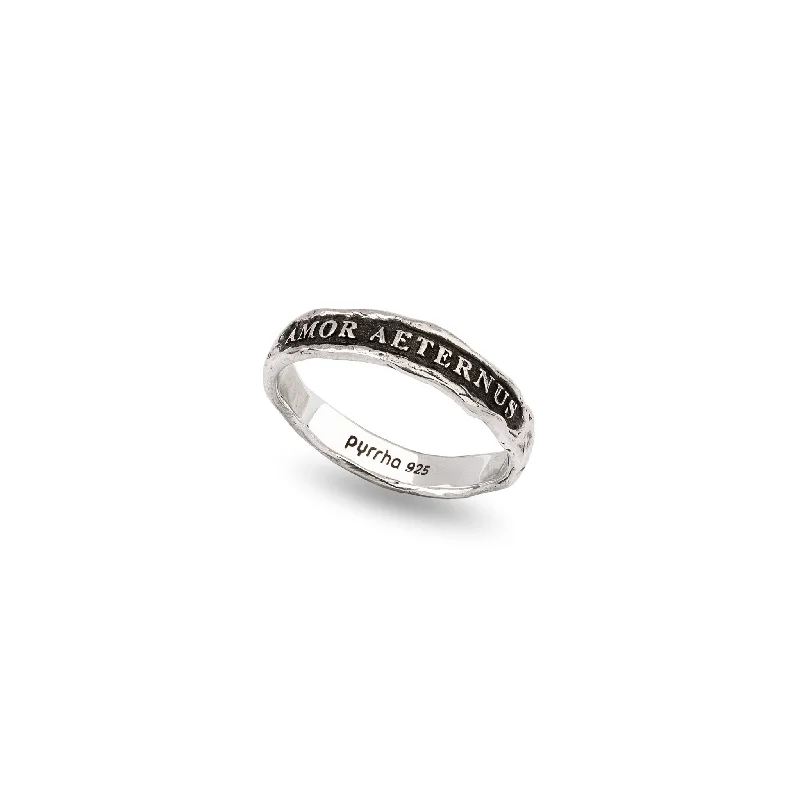 Interlocking Band Women's Rings in White Gold for a Modern DesignEternal Love Textured Band Ring Interlocking Band Women's Rings in White Gold for a Modern DesignEternal Love Textured Band Ring