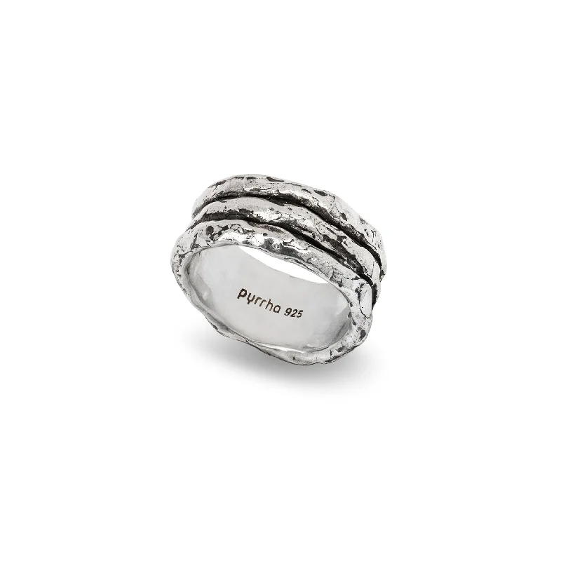 Women's Rings with Hidden Compartments for Secret KeepsakesTriple Narrow Band Ring