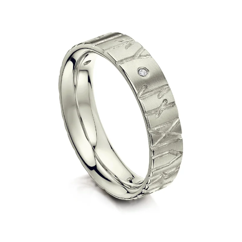 Signature - Design Women's Diamond Rings with a Brand - Specific Pattern and High - Quality DiamondsRunic Diamond Ring in Platinum Signature - Design Women's Diamond Rings with a Brand - Specific Pattern and High - Quality DiamondsRunic Diamond Ring in Platinum