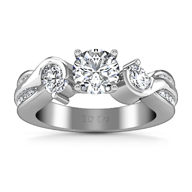 Women's Infinity Symbol Rings in Rose Gold for a Romantic TouchRound Diamond Three Stone Engagement Ring Cosette 14K White Gold Women's Infinity Symbol Rings in Rose Gold for a Romantic TouchRound Diamond Three Stone Engagement Ring Cosette 14K White Gold