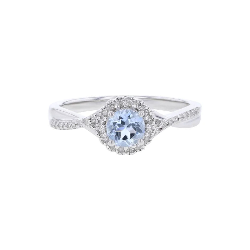Men's Emerald Engagement Rings with 14K Yellow Gold and Vintage - Style FiligreeSilver Sweet Treat Aquamarine & Diamond Ring Men's Emerald Engagement Rings with 14K Yellow Gold and Vintage - Style FiligreeSilver Sweet Treat Aquamarine & Diamond Ring
