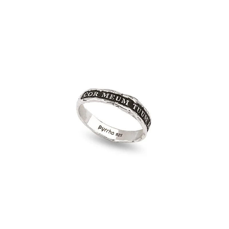 Adjustable Ring Sizes for Women's Rings in Stainless SteelMy Heart Is Yours Textured Band Ring Adjustable Ring Sizes for Women's Rings in Stainless SteelMy Heart Is Yours Textured Band Ring