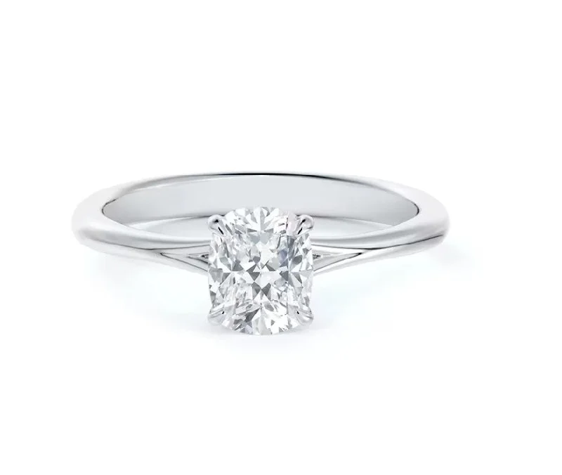 Men's Emerald Engagement Rings with 14K Yellow Gold and Vintage - Style FiligreeForevermark Icon™ Setting Cushion Engagement Ring Men's Emerald Engagement Rings with 14K Yellow Gold and Vintage - Style FiligreeForevermark Icon™ Setting Cushion Engagement Ring