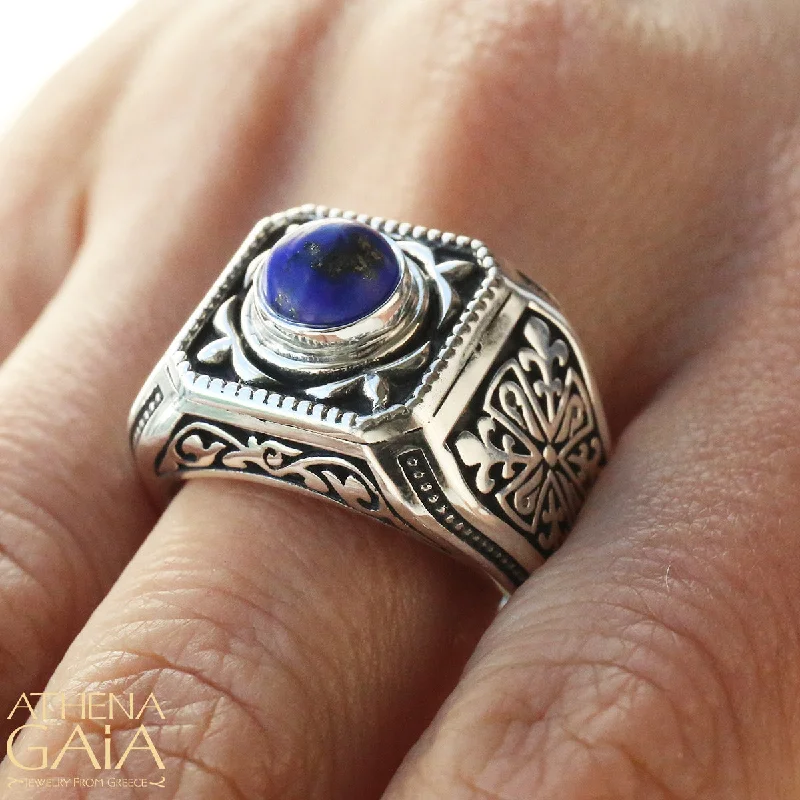 Silicone Women's Rings for a Comfortable and Durable OptionHellenic Cross Shank Signet Ring