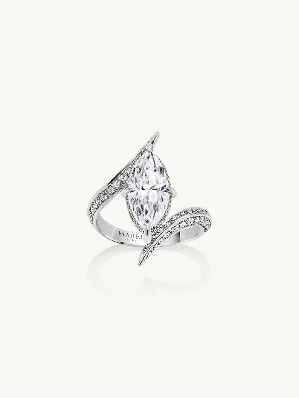 Silicone Women's Rings for a Comfortable and Durable OptionAyla Arabesque Engagement Ring With Marquise-Cut White Diamond & Pavé-Set Brilliant White Diamonds In Platinum Silicone Women's Rings for a Comfortable and Durable OptionAyla Arabesque Engagement Ring With Marquise-Cut White Diamond & Pavé-Set Brilliant White Diamonds In Platinum