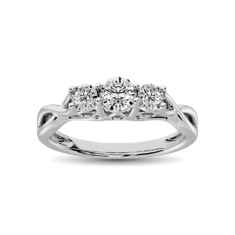 Marquise - Cut Women's Diamond Rings in Palladium for a Unique and Elongated Shape10K White Gold 1/5 CTW Diamond Three Stone Ring Marquise - Cut Women's Diamond Rings in Palladium for a Unique and Elongated Shape10K White Gold 1/5 CTW Diamond Three Stone Ring