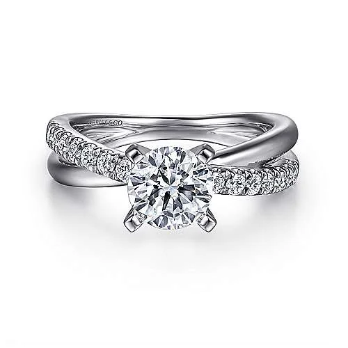 Men's Turquoise Engagement Rings in 925 Silver with a Southwestern - Inspired BandMorgan - 14K White Gold Round Twisted Diamond Engagement Ring Men's Turquoise Engagement Rings in 925 Silver with a Southwestern - Inspired BandMorgan - 14K White Gold Round Twisted Diamond Engagement Ring
