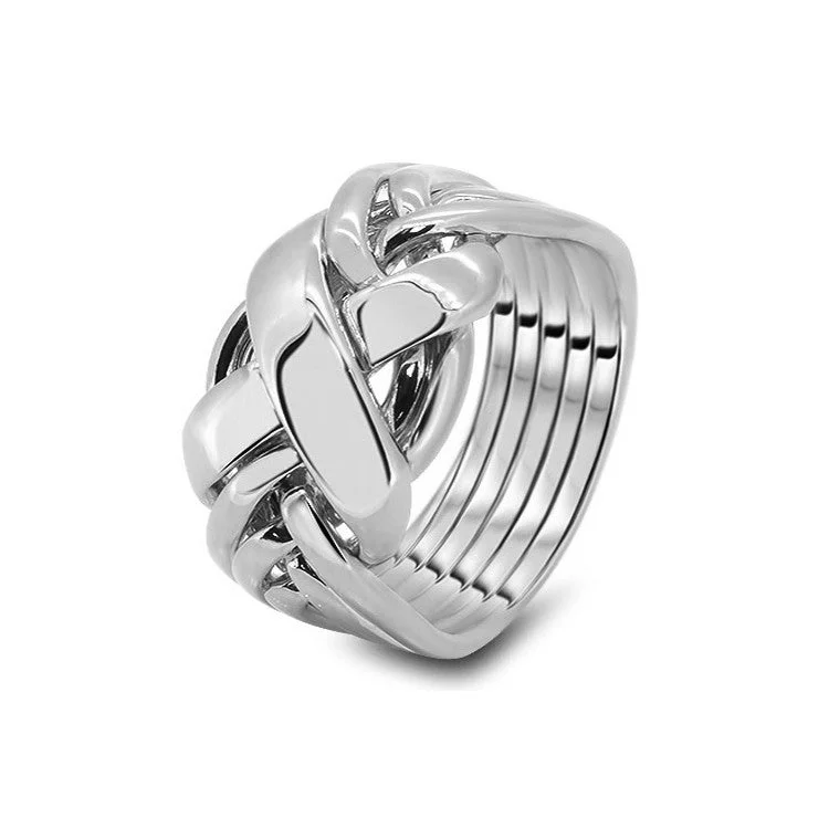 Puzzle rings with a snake pattern for transformation and wisdomMens Platinum 6RX-M Puzzle rings with a snake pattern for transformation and wisdomMens Platinum 6RX-M