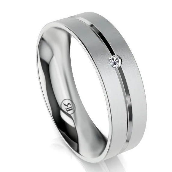 Cushion - Cut Women's Diamond Rings in Platinum with a Soft and Romantic AppearanceThe Spencer White Gold Diamond Mens Wedding Ring Cushion - Cut Women's Diamond Rings in Platinum with a Soft and Romantic AppearanceThe Spencer White Gold Diamond Mens Wedding Ring