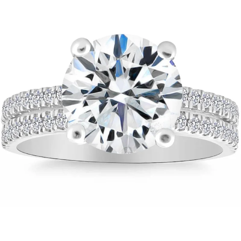 Adjustable Women's Diamond Rings with a Flexible Band for a Comfortable and Custom FitCertified 6.15Ct Round Cut Diamond Engagement Ring White Gold Lab Grown Adjustable Women's Diamond Rings with a Flexible Band for a Comfortable and Custom FitCertified 6.15Ct Round Cut Diamond Engagement Ring White Gold Lab Grown