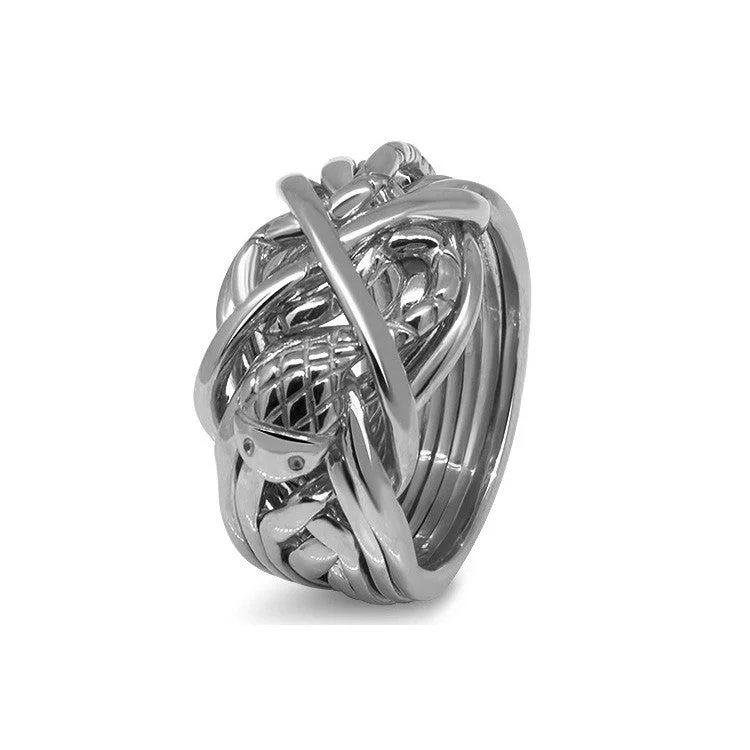 Bohemian - style puzzle rings with colorful gemstonesMens Platinum 91M-M