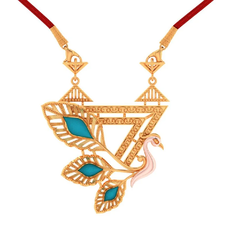 Women's Diamond Rings with Sapphire Accents in Blue for a Colorful and Sophisticated Touch22k Gold Blue Colour Cantered Leafy Swan Necklace Women's Diamond Rings with Sapphire Accents in Blue for a Colorful and Sophisticated Touch22k Gold Blue Colour Cantered Leafy Swan Necklace