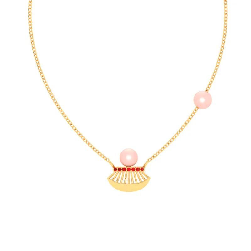 Pear - Shaped Women's Diamond Rings in Yellow Gold with a Single - Diamond Pendant Look22k Lovely Gold Necklace With Stone From Mugdhaa Collection Pear - Shaped Women's Diamond Rings in Yellow Gold with a Single - Diamond Pendant Look22k Lovely Gold Necklace With Stone From Mugdhaa Collection