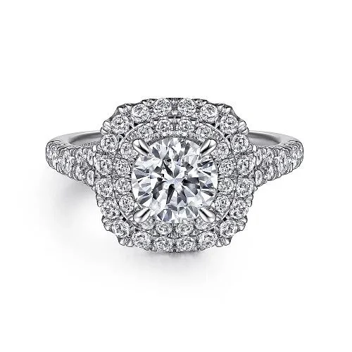 Men's Ruby Engagement Rings in Rose Gold with a Solitaire Design for a Romantic GestureLexie - 14k White Gold Cushion Double Halo Round Diamond Engagement Ring Men's Ruby Engagement Rings in Rose Gold with a Solitaire Design for a Romantic GestureLexie - 14k White Gold Cushion Double Halo Round Diamond Engagement Ring